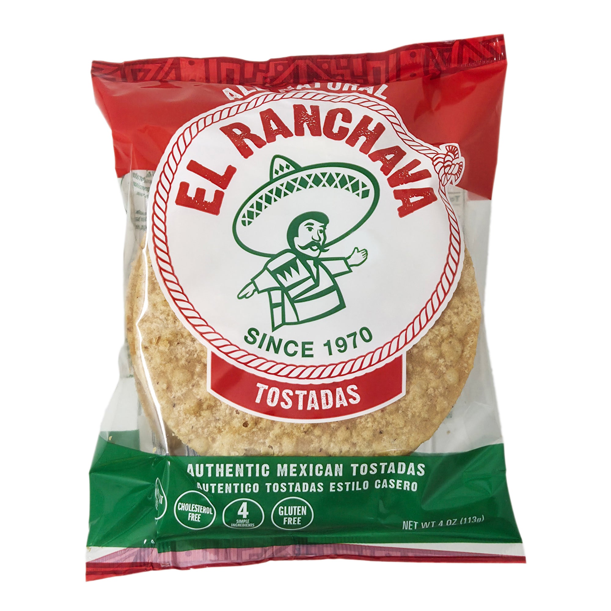 El Ranchava Tostadas All Natural Gluten Free - 4oz.